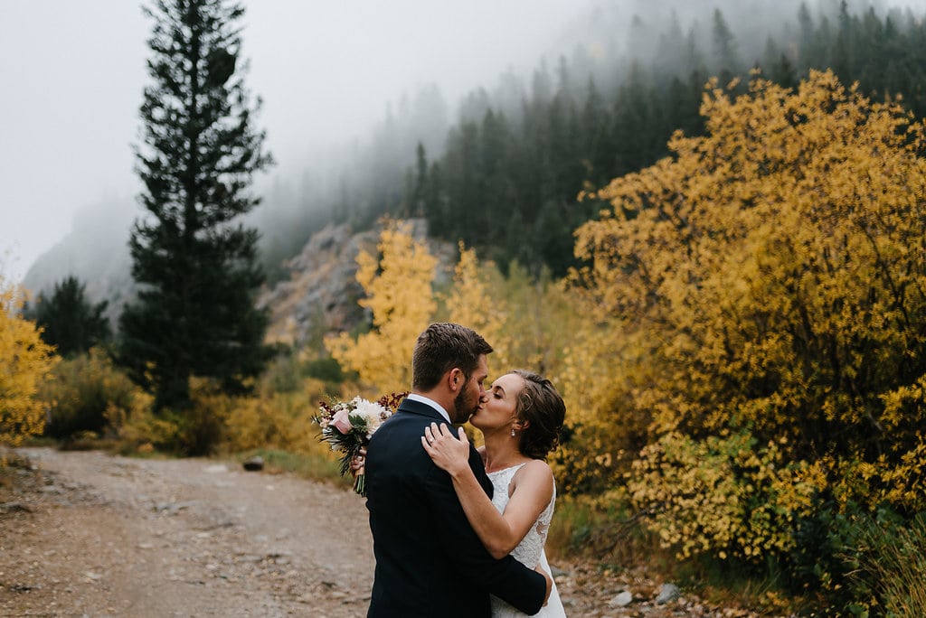 Foggy Fall Colorado Wedding