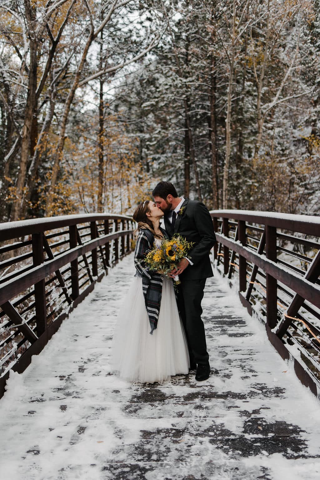 Snowy Colorado Wedding