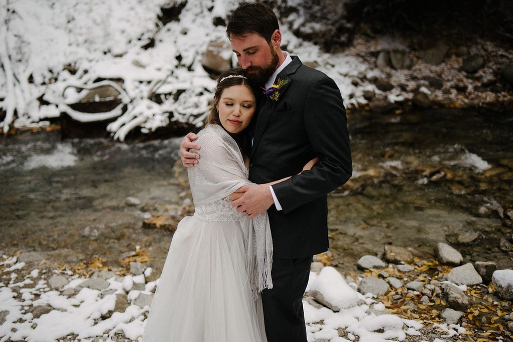 Fall Wedding with Snow in Breckenridge