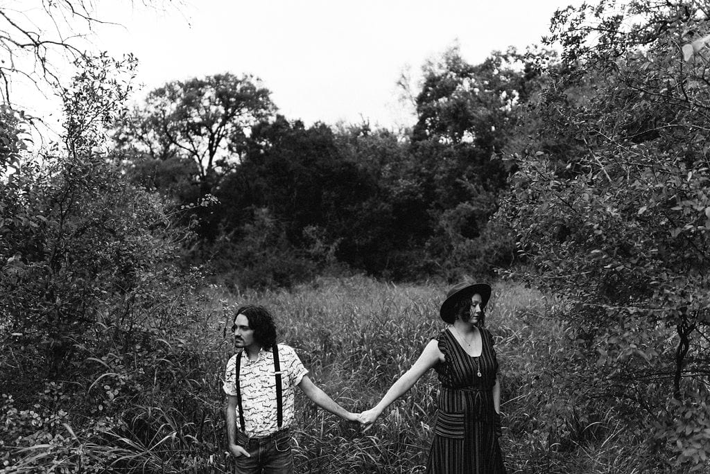 Engagement photos with suspenders. Hipster Engagement Photos in Austin, TX
