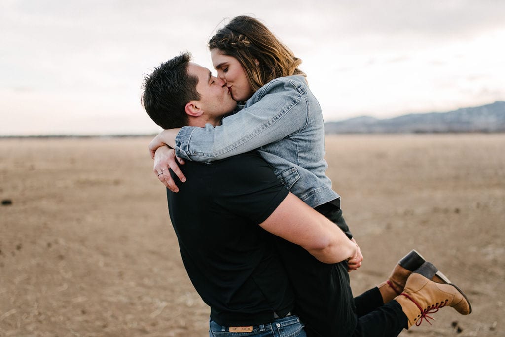 Playful Engagement Session. Engagement Photo Outfit Ideas. Fort Collins Engagement Session