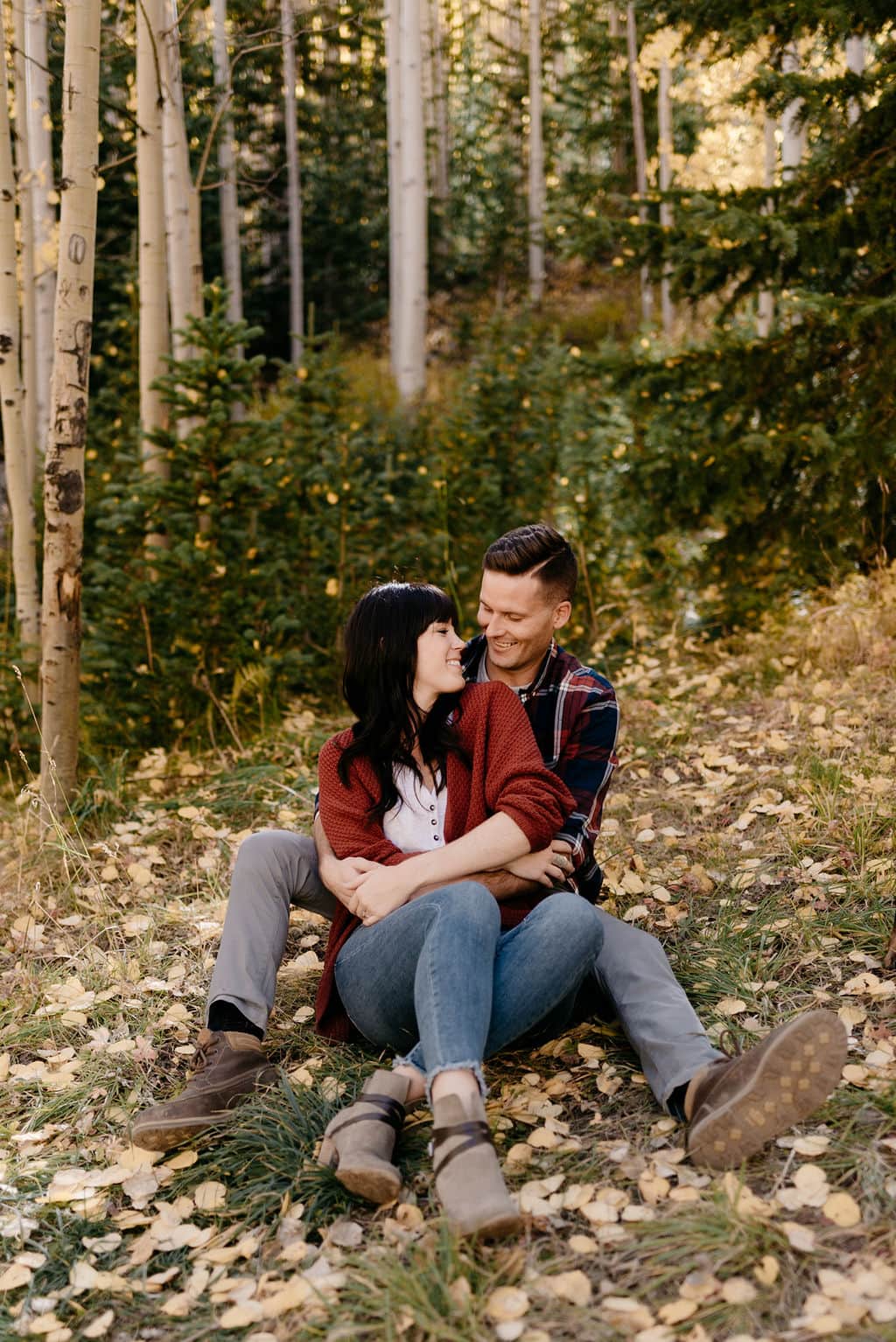 Fall Colors Engagement Session in Colorado
