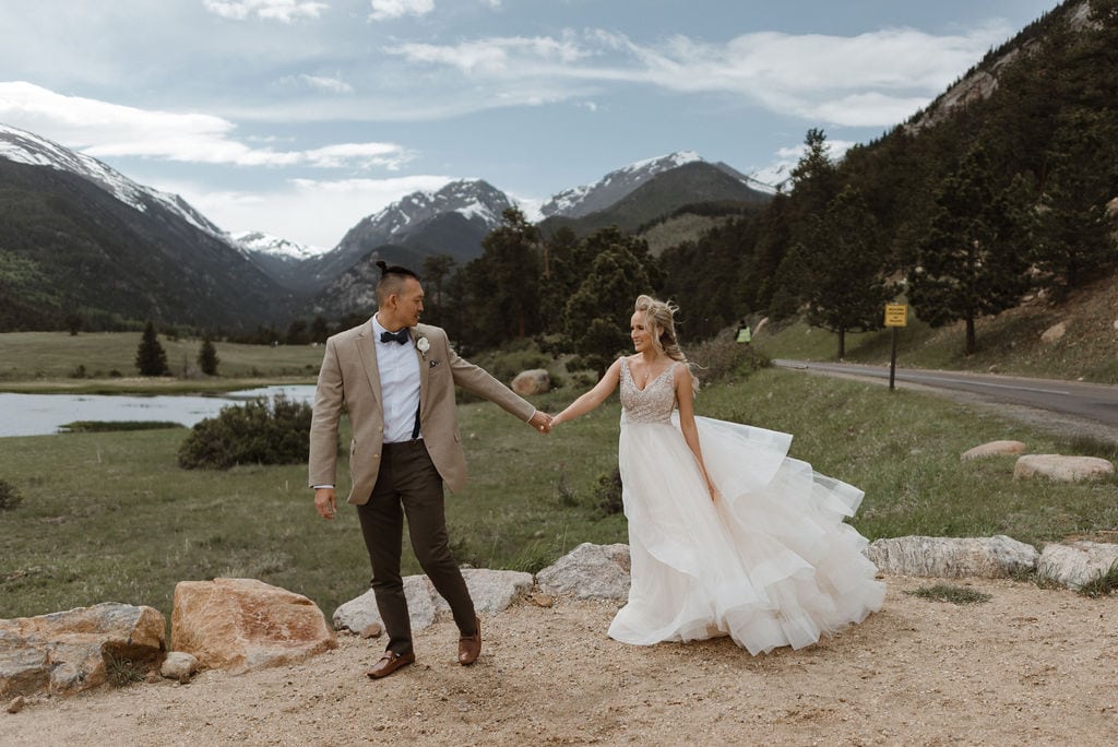 Rocky Mountain National Park Wedding Portraits