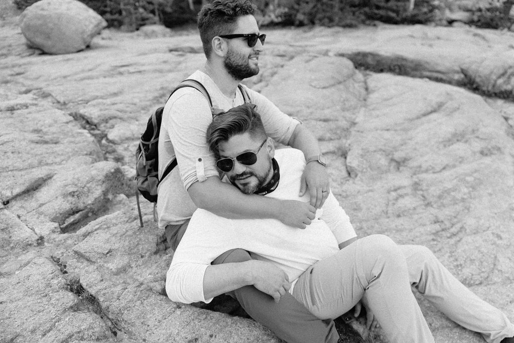 LGBT Couple in Rocky Mountain National Park Colorado