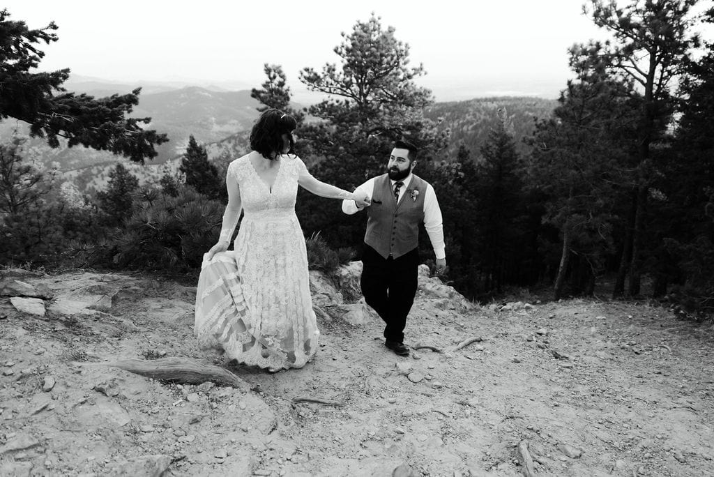 Romantic Wedding Photos at Lost Gulch Overlook