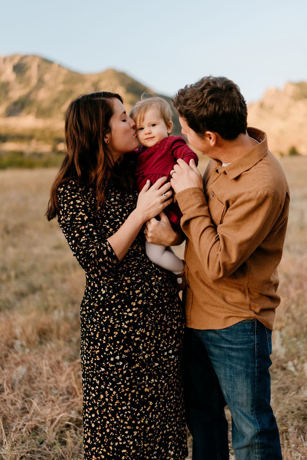 Boulder Family Session with Baby at South Mesa Trailhead 
