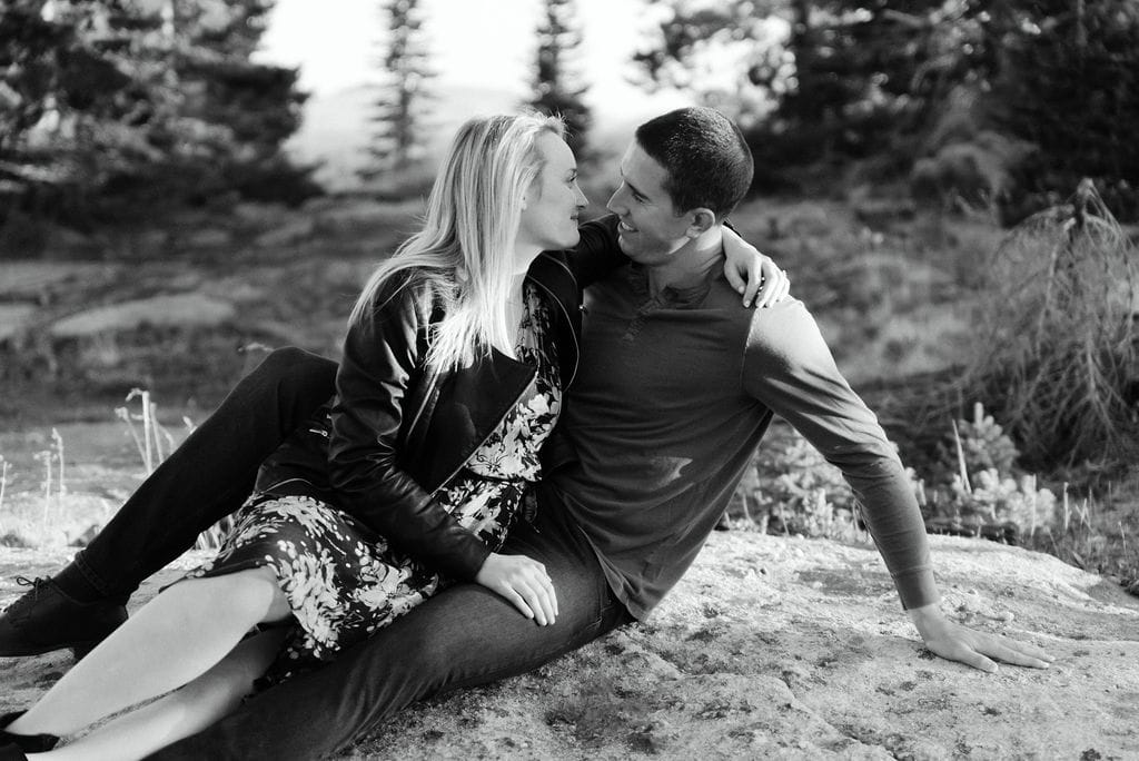 Romantic couples portraits in Vail