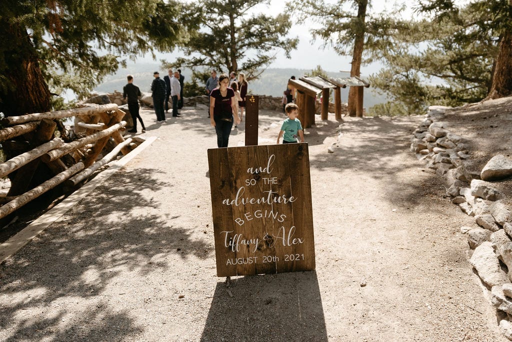 Sapphire Point Overlook Wedding Ceremony at Lake Dillon