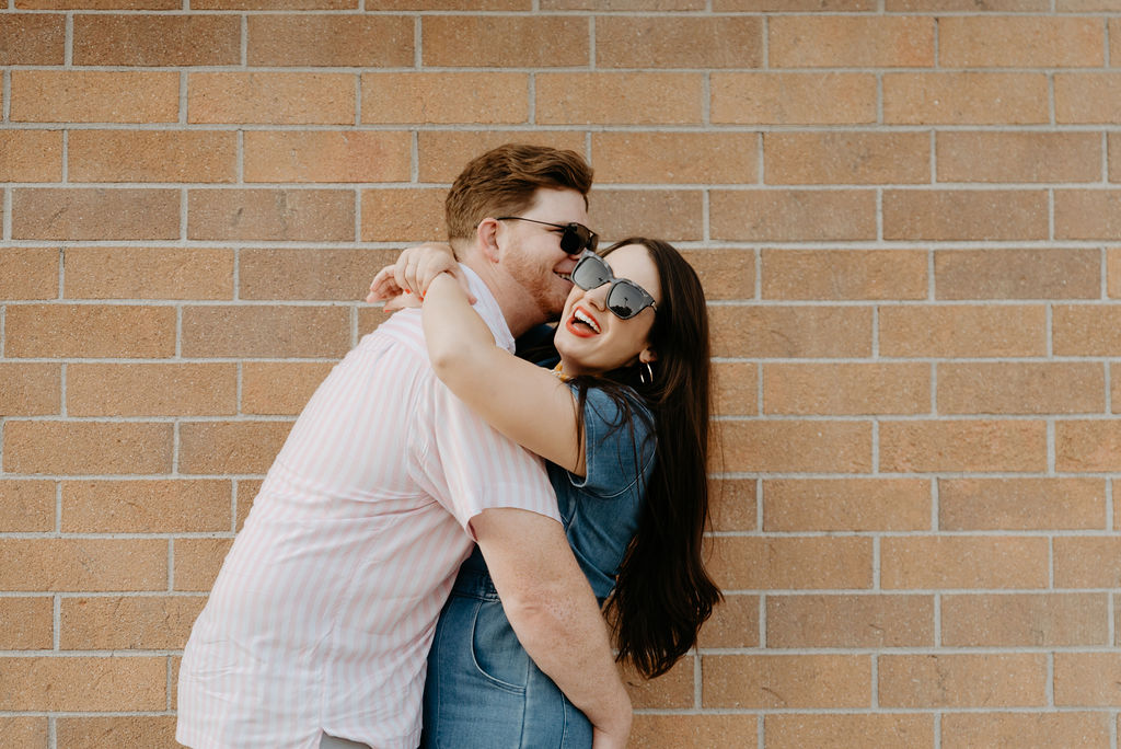 Retro themed engagement session