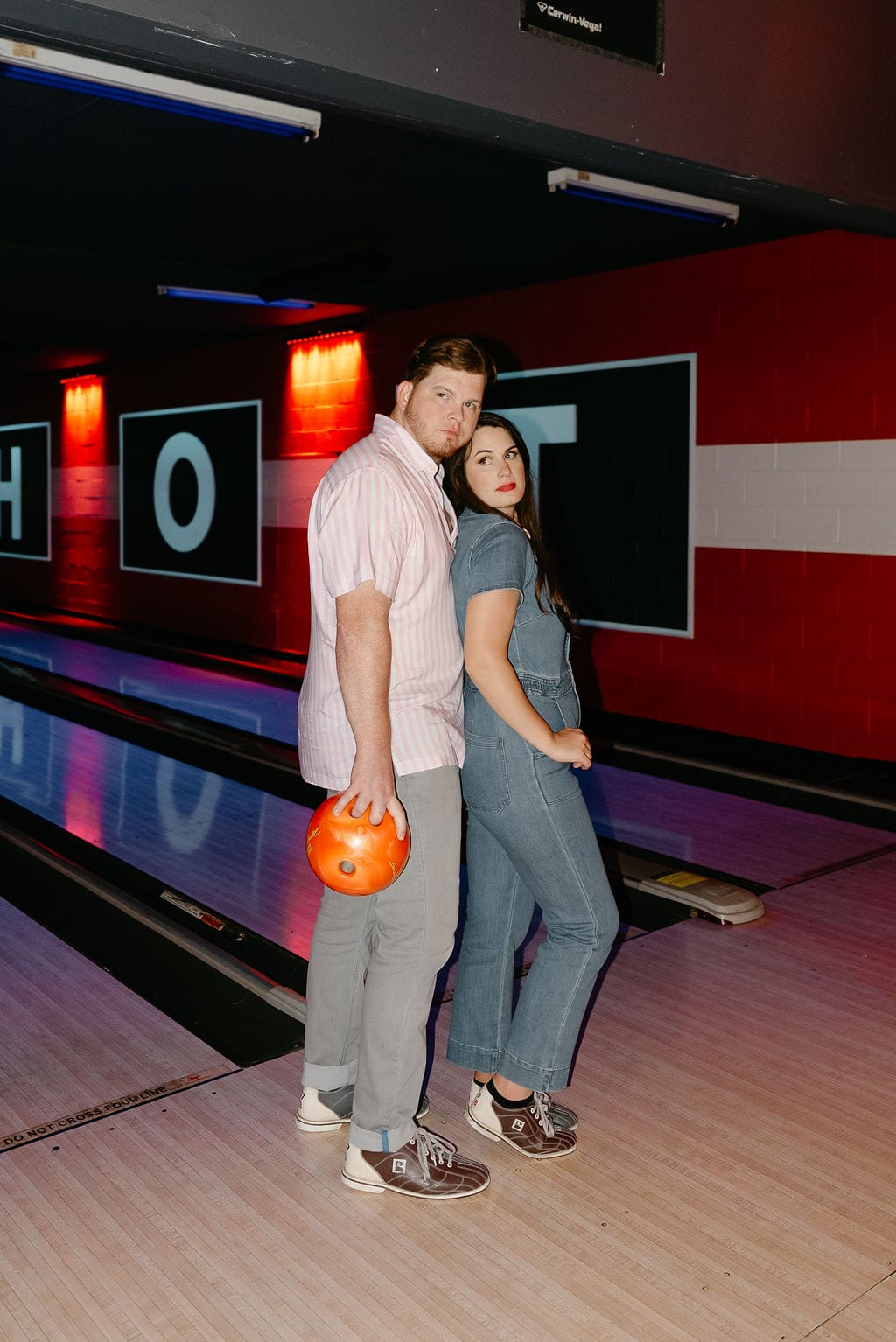 Bowling Engagement Session in Denver Colorado