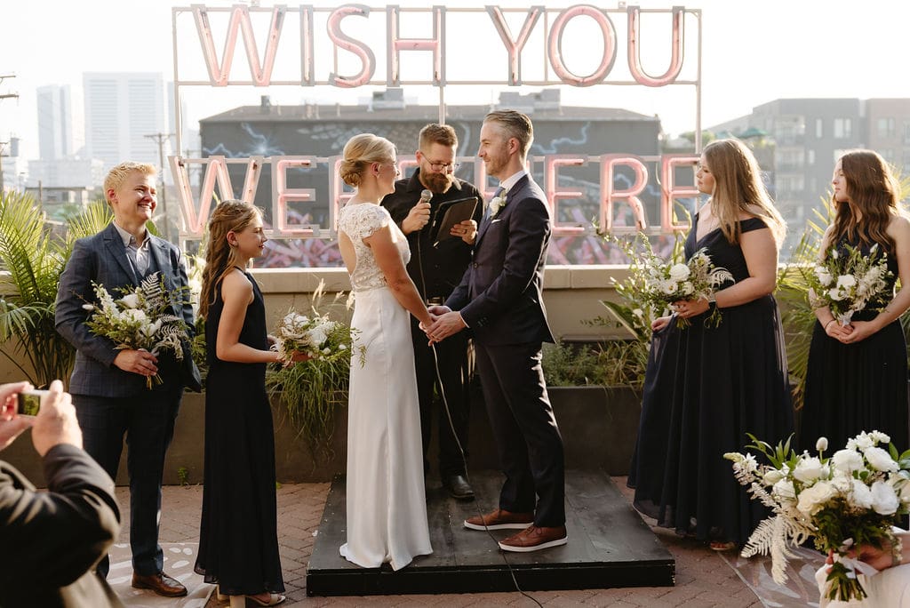 Romantic Rooftop Wedding at The Ramble