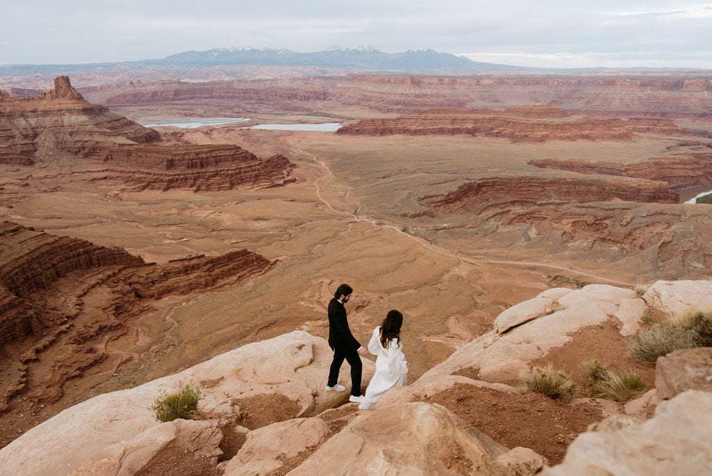 Desert wedding in moab utah