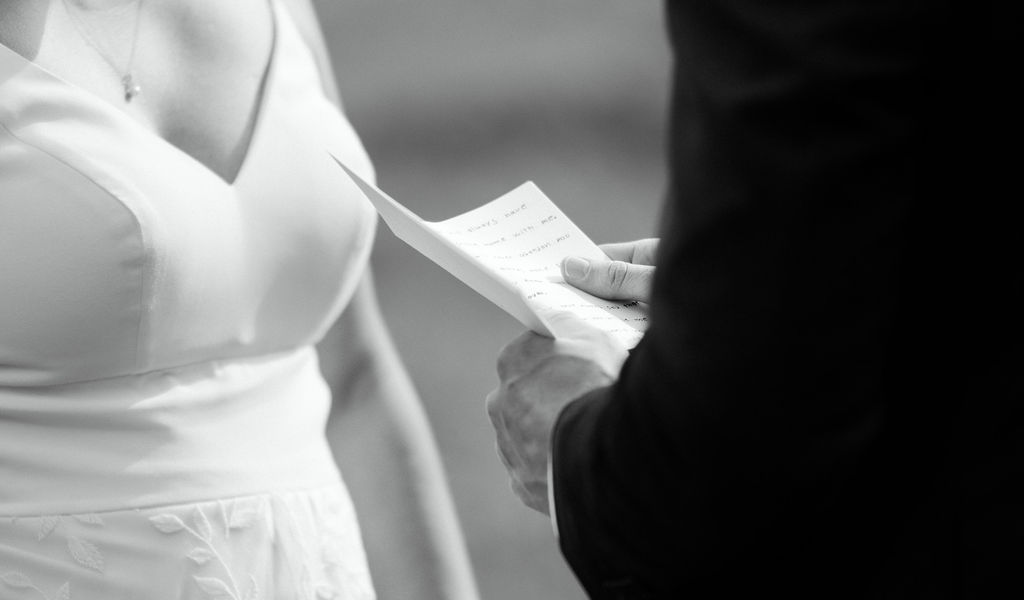 The Vows at an aspen elopement