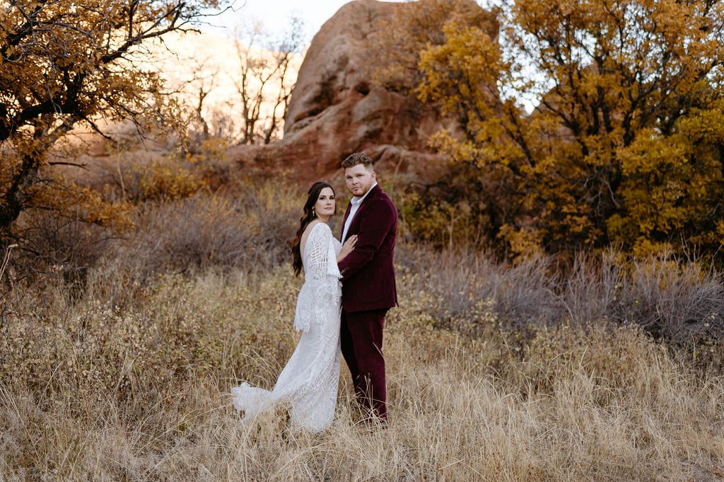 Wedding Portraits at Roxborough Park Colorado