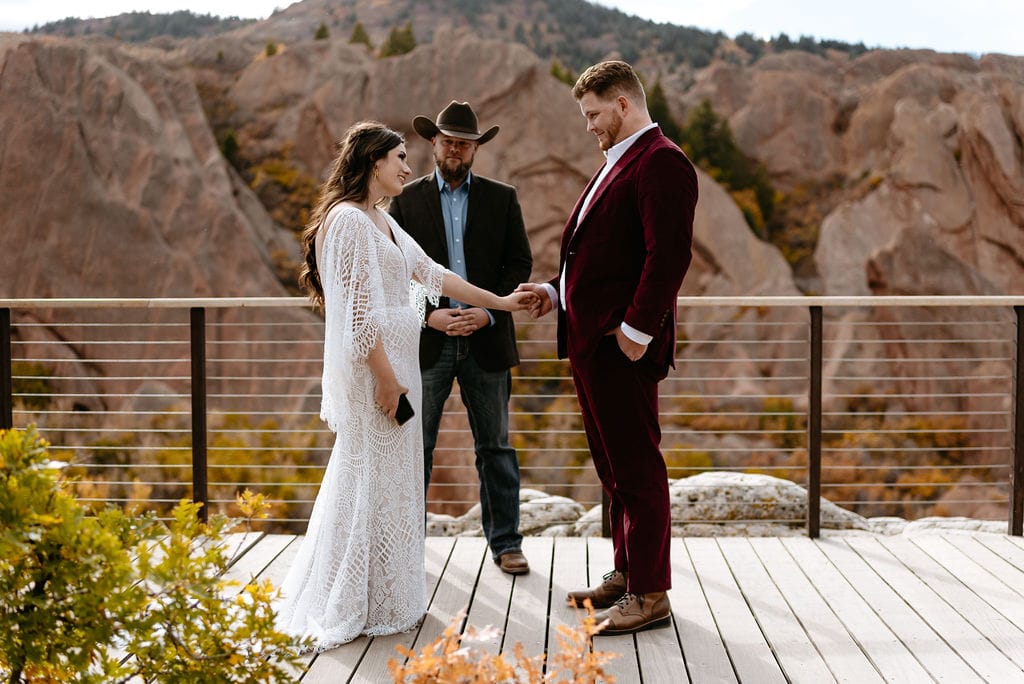 Roxborough State Park Wedding Near Denver Colorado At The Overlook 