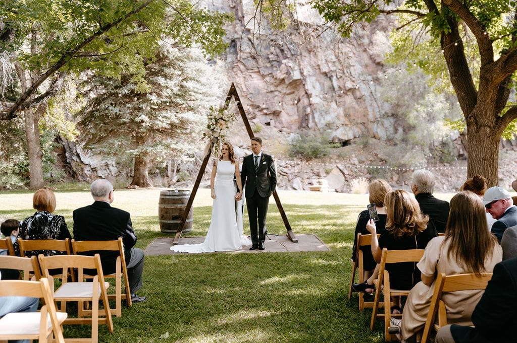Colorado Mountain Summer wedding ceremony