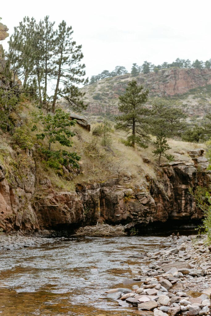 River Bend Wedding in Lyons, CO Cara Eliz Photo