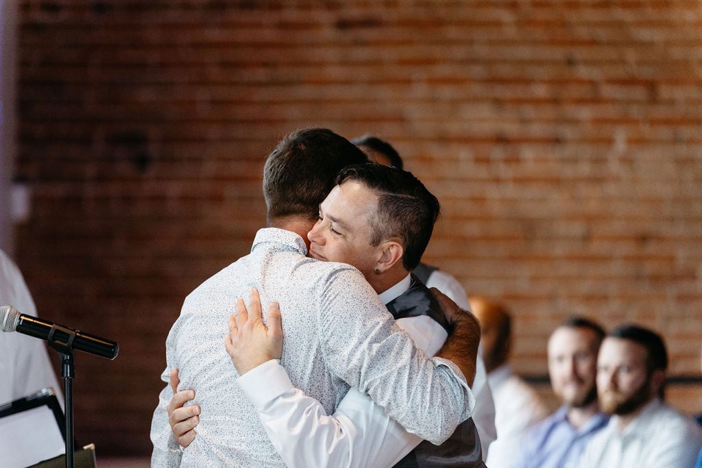 Denver Colorado LGBT Wedding at an urban wedding venue 