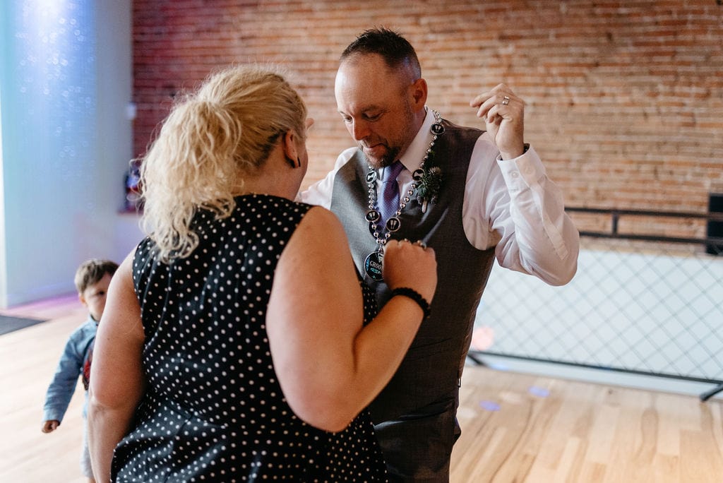 LGBTQ Wedding Party Dances during the reception