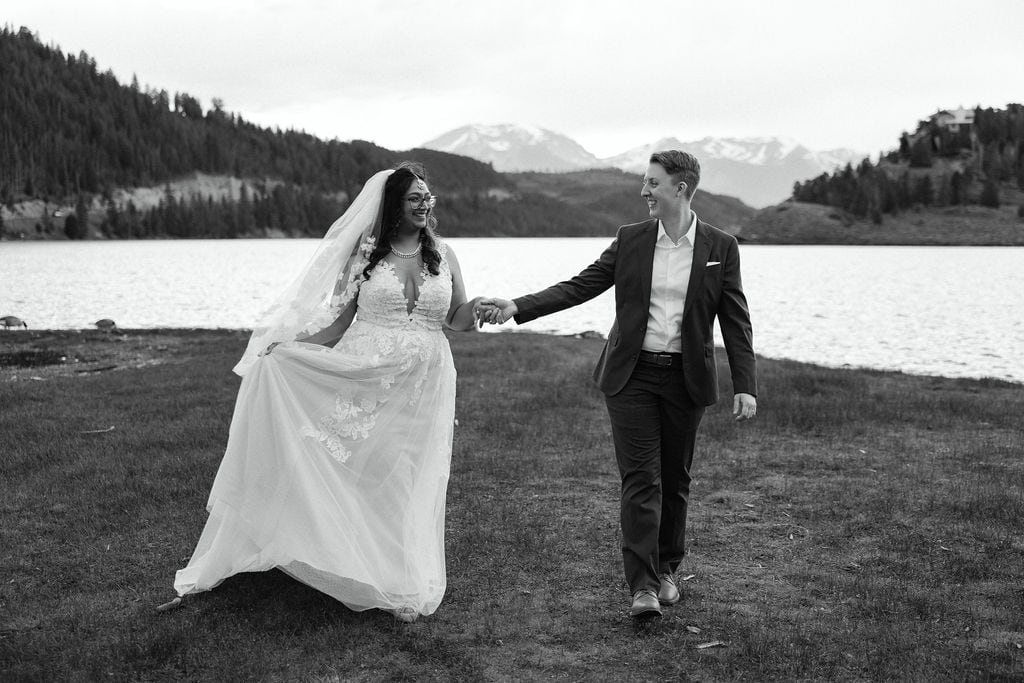 Wedding Portraits on Lake Dillon. Breckenridge LGBTQ Elopement