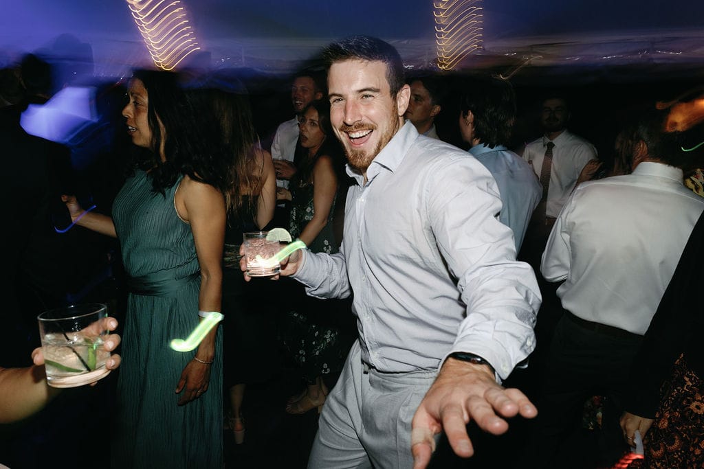 Epic dance floor photos at Blackstone Rivers Ranch wedding with Ignight Entertainment 