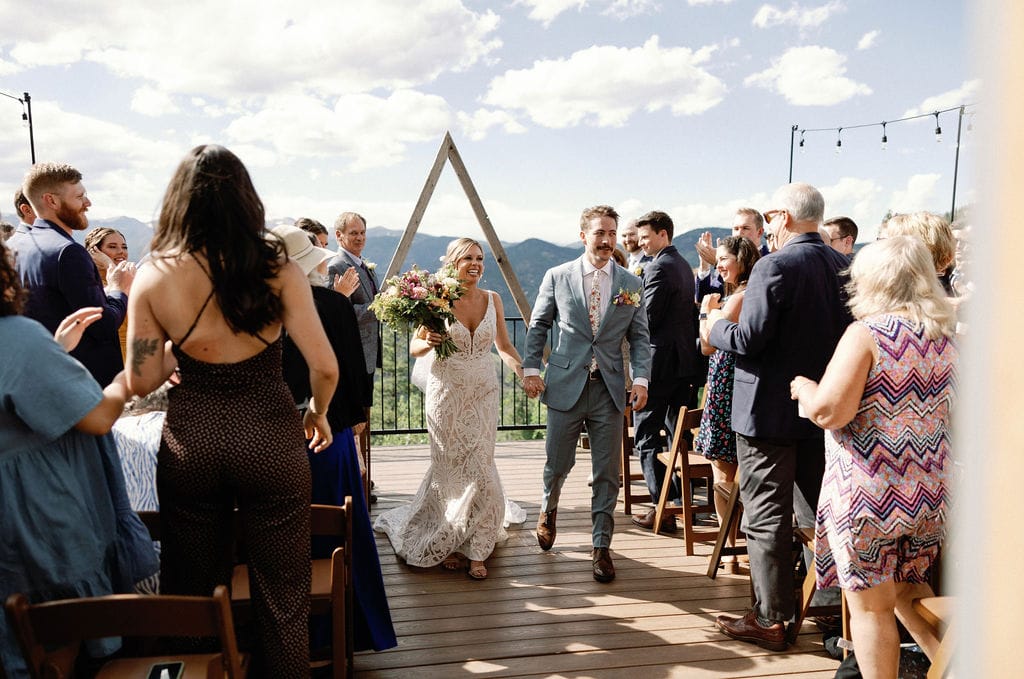 Wedding Ceremony in Colorado Mountains at North Star Gatherings in Idaho Springs