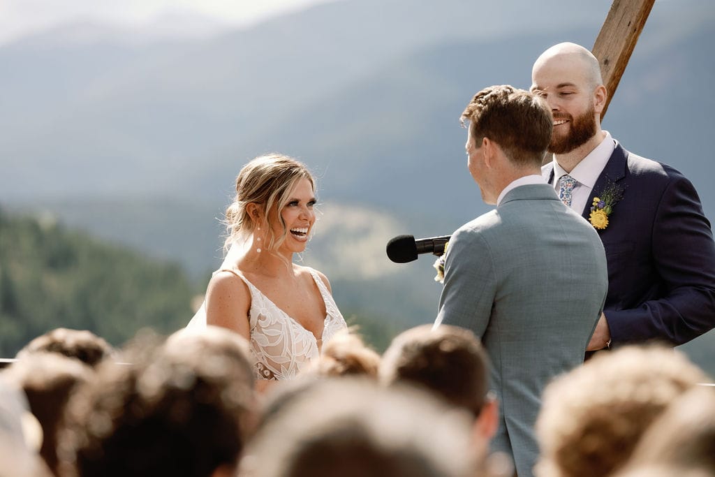 Colorado Mountain Wedding Ceremony at North Star Gatherings Wedding Venue
