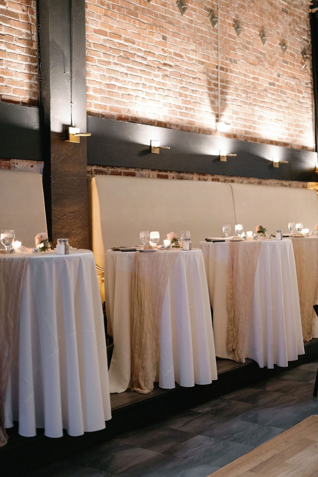 Wedding Reception Details at The Rose Event Venue in Downtown Golden Colorado