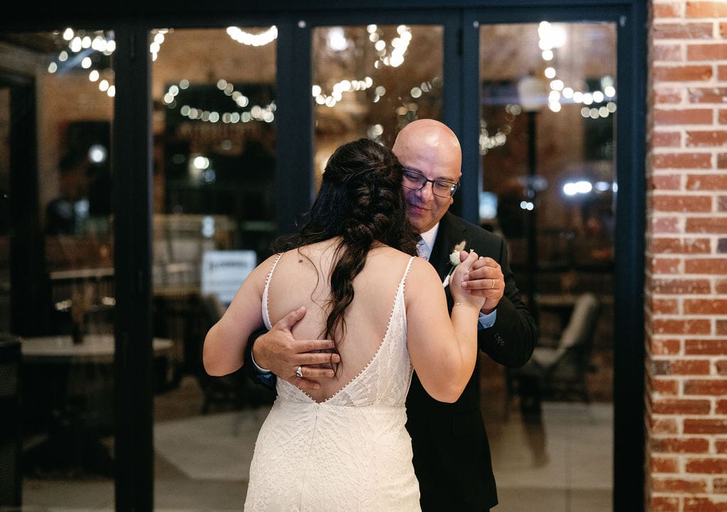 Father Daughter First Dance at Ironworks Wedding in Denver, Colorado 