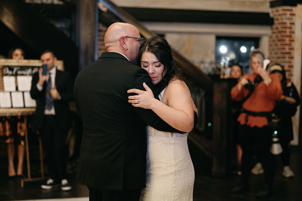 Father Daughter First Dance at Ironworks Wedding in Denver, Colorado 