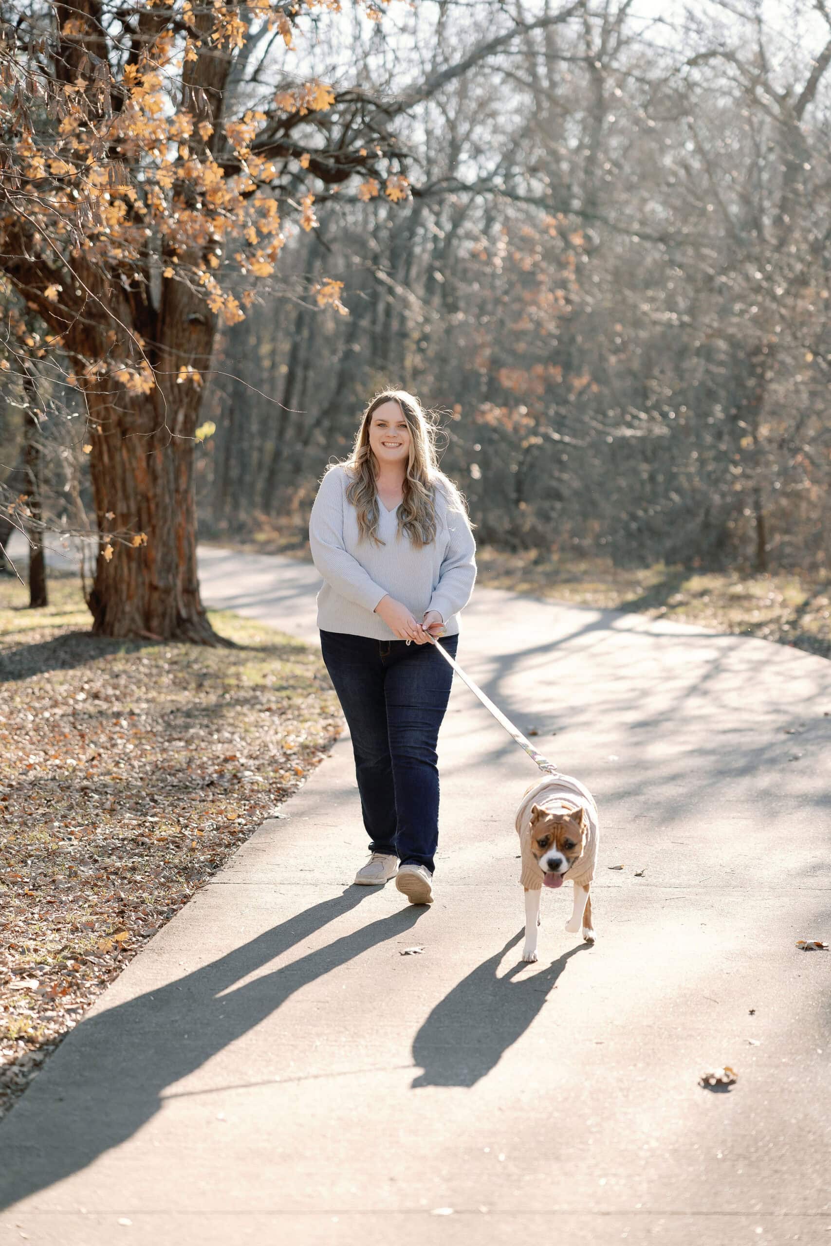 Denver Pet Photography at a local park in the fall