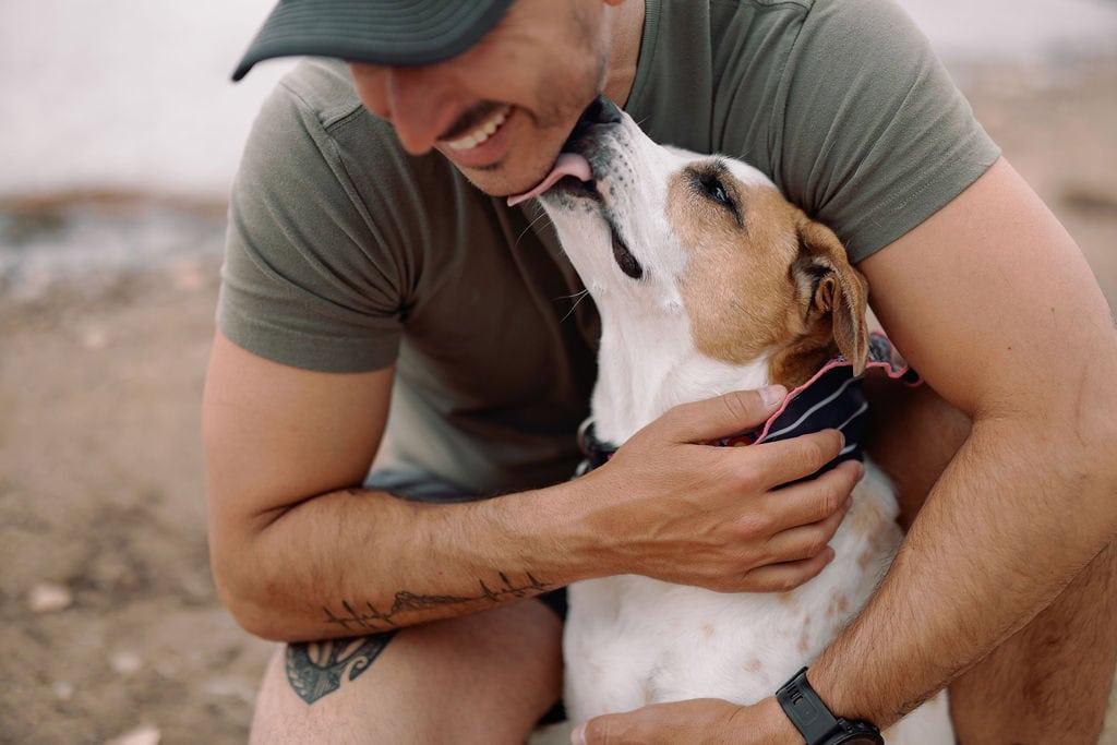 heartwarming end of life pet portrait session in westminster at Standley lake