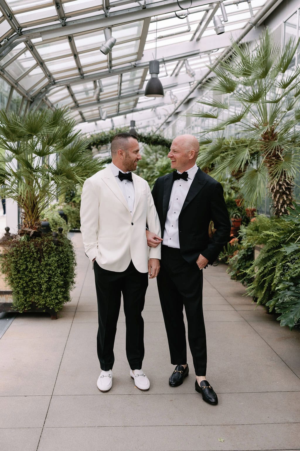 Groom Portraits at Denver Botanic Gardens Orangery on a Rainy Summer Day