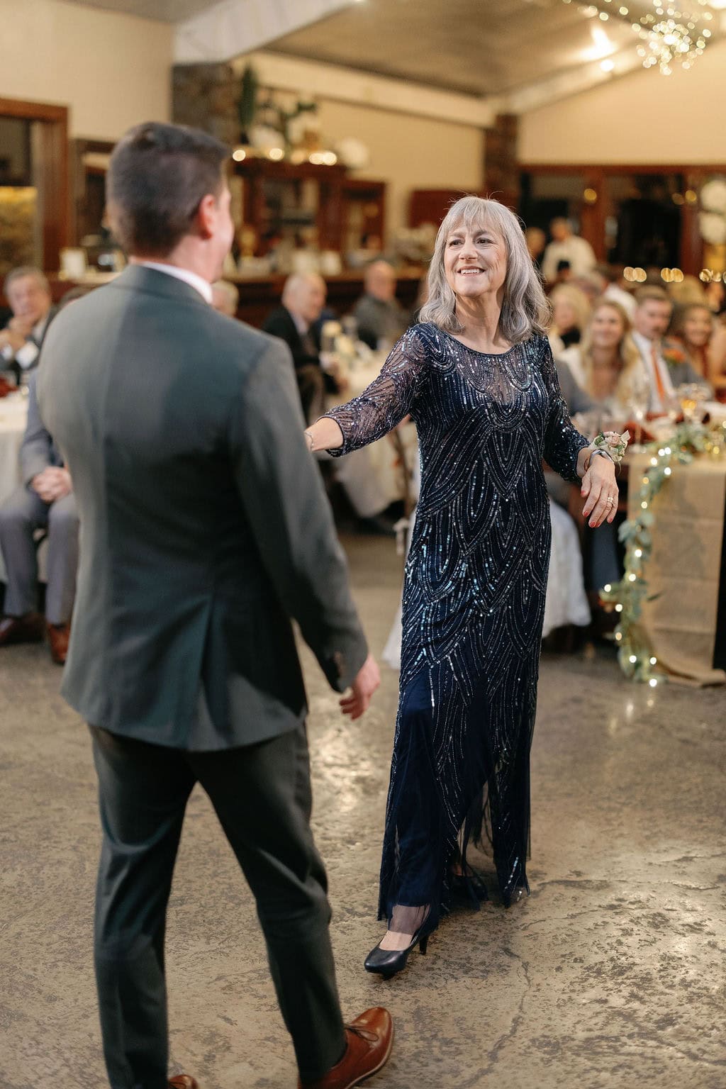 Groom dances with his mom at his wedding at shupe homestead near boulder colorado