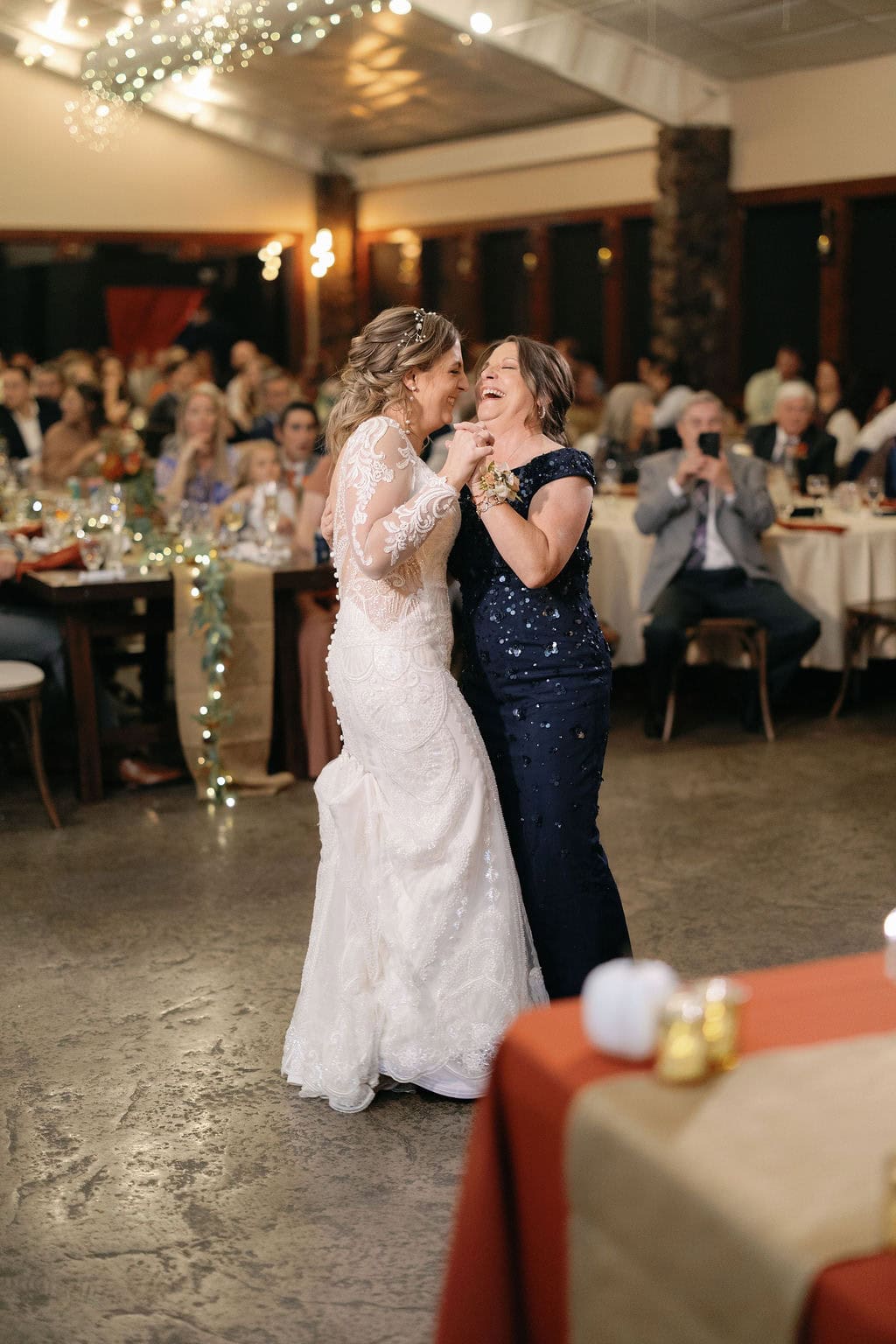 Mother and Daughter Dance at brides wedding at shupe homestead