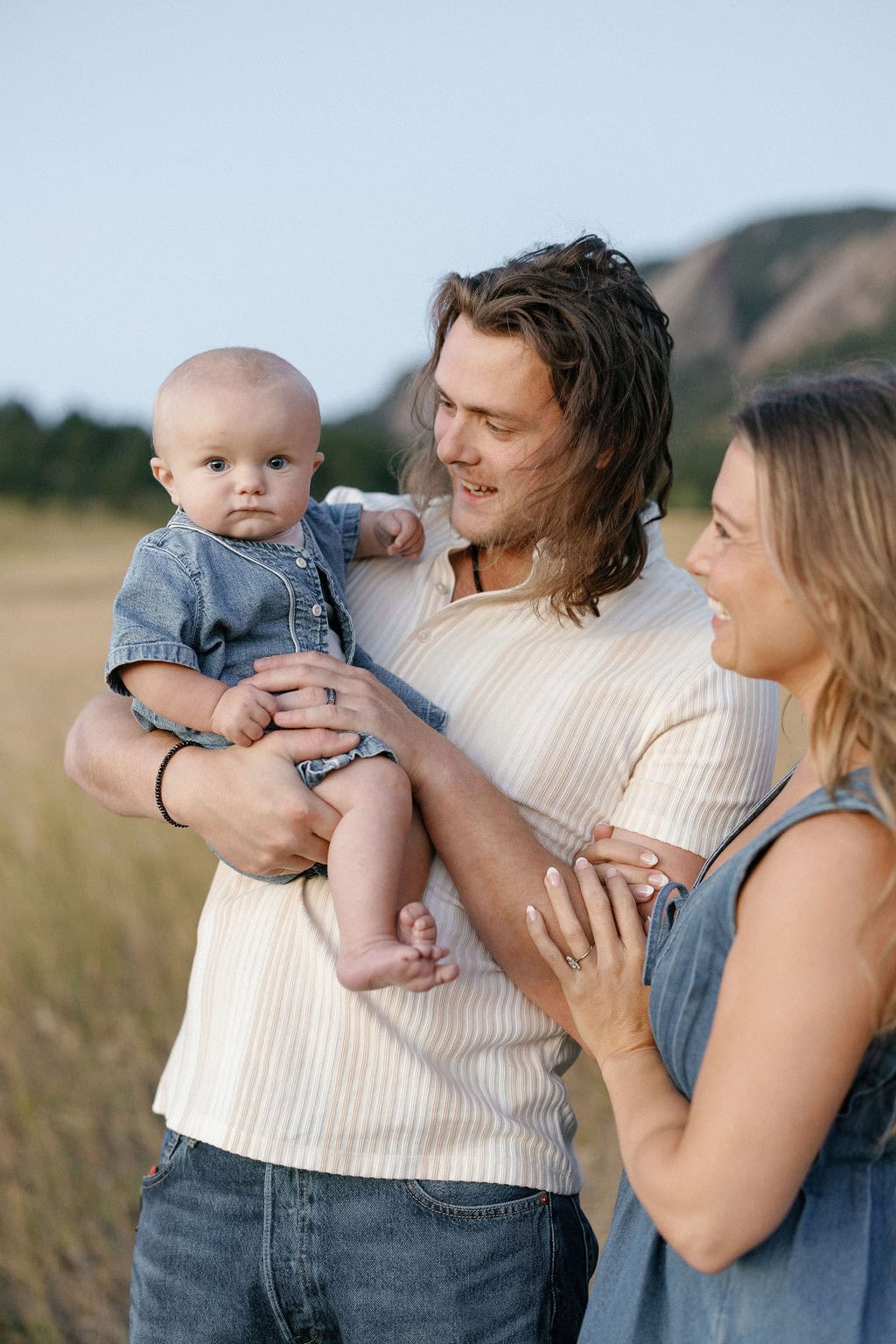 Family photos at chautauqua park in boulder with a candid feel to them 