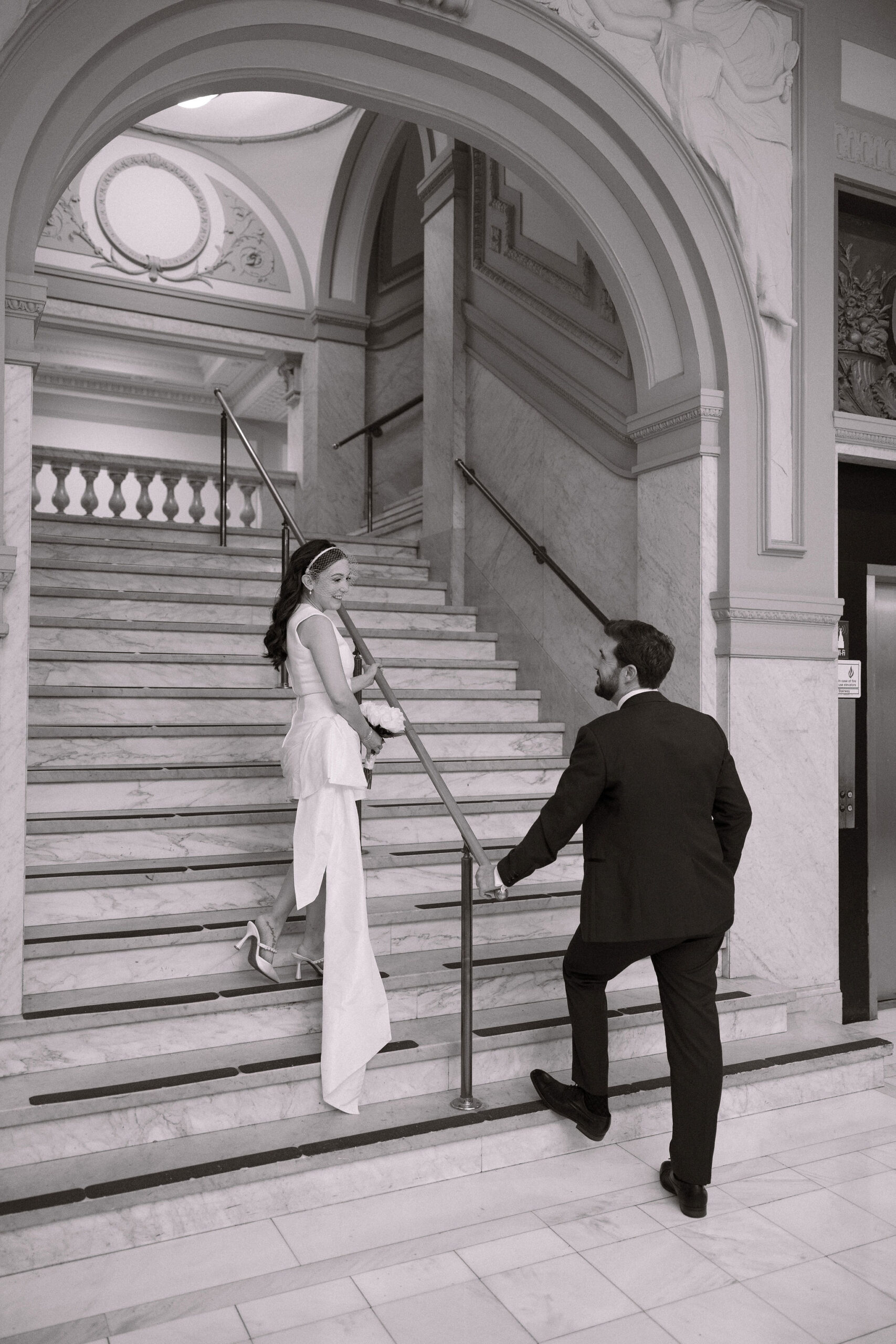 Little Rock Arkansas Courthouse Wedding portraits