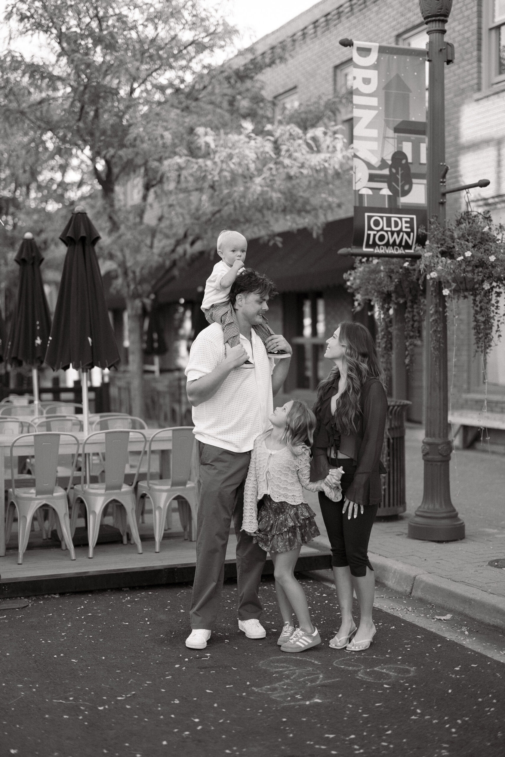 Olde Town Arvada Family Photos in the Fall