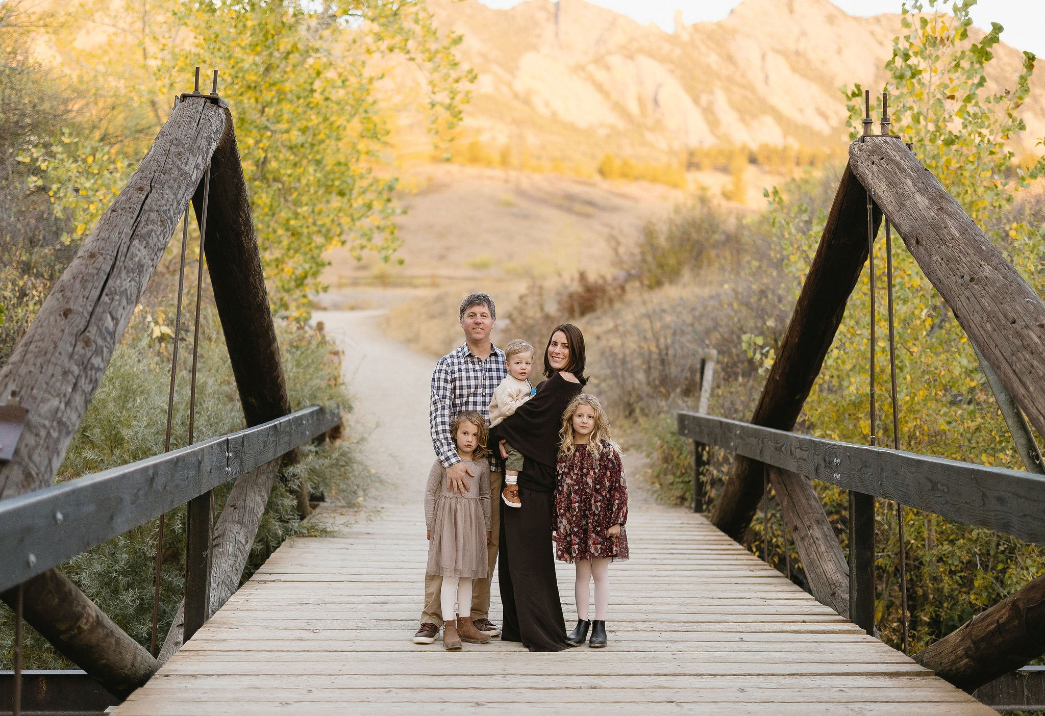 Morning Sunrise Family Photos at South Mesa Trailhead