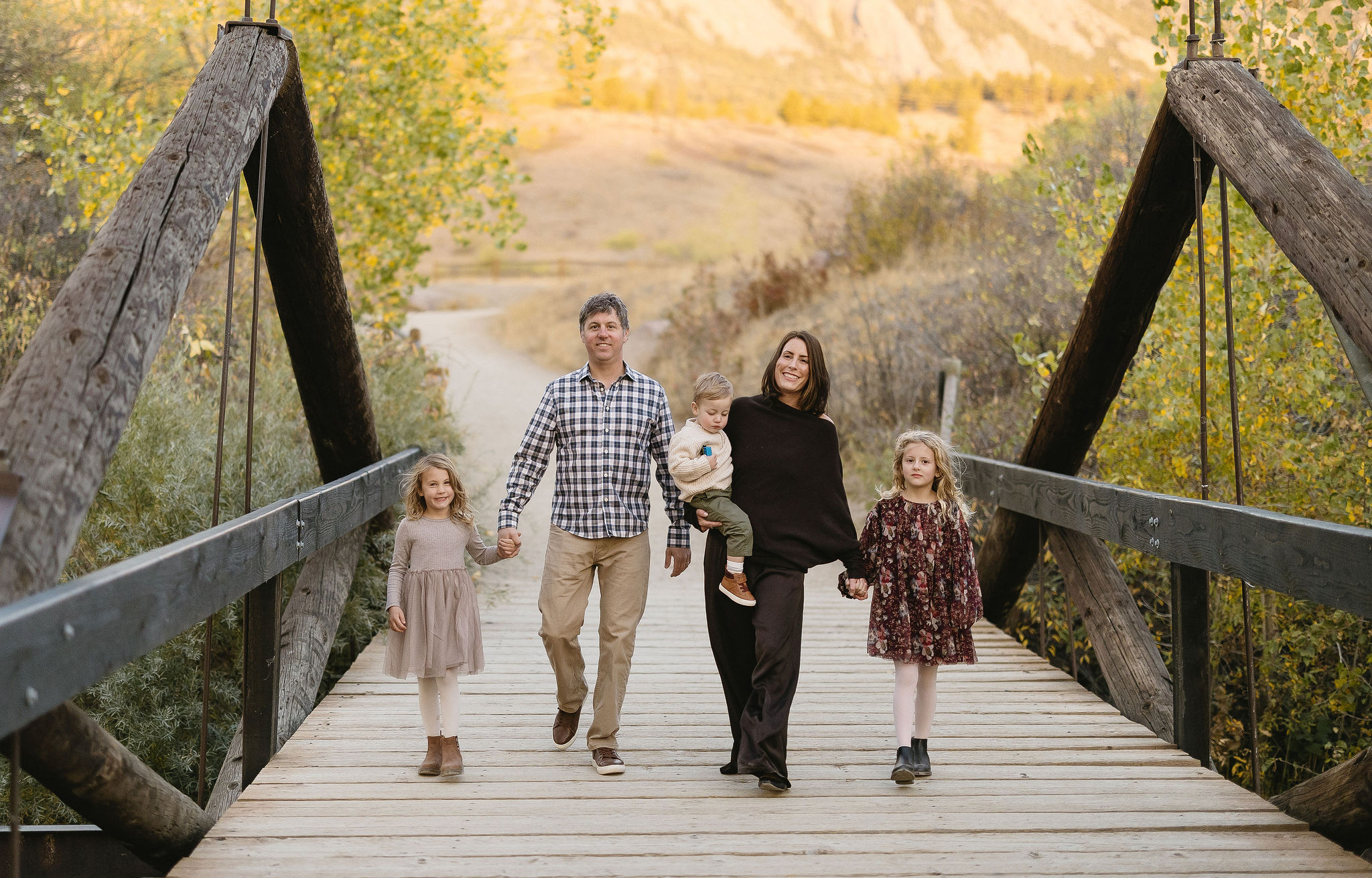 Morning Sunrise Family Photos at South Mesa Trailhead