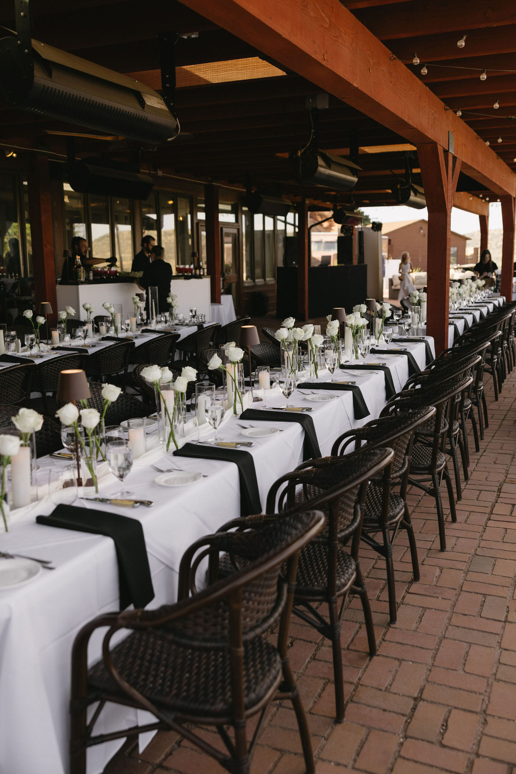 The Fort Restaurant Wedding Reception Set Up
