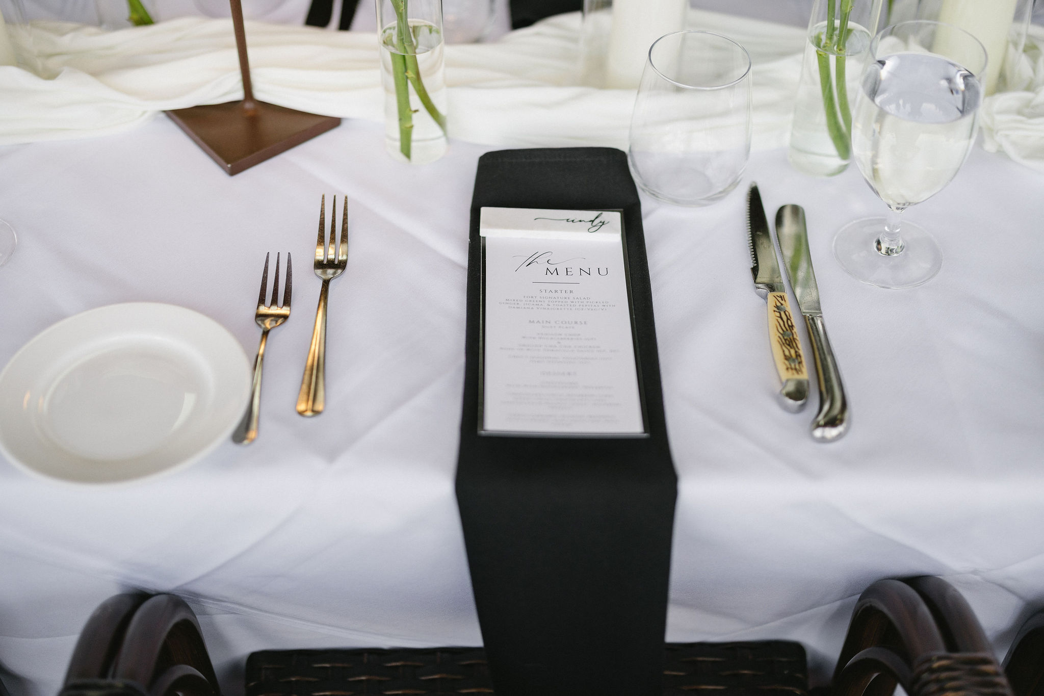 The Fort Restaurant Wedding Reception Set Up