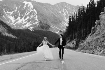 Wedding Portraits at Loveland Pass Colorado